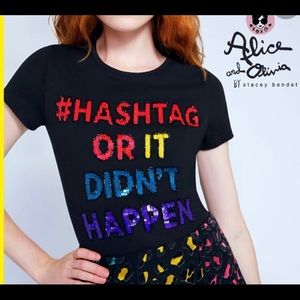 Alice and Olivia T-shirt by Stacey Bendet.